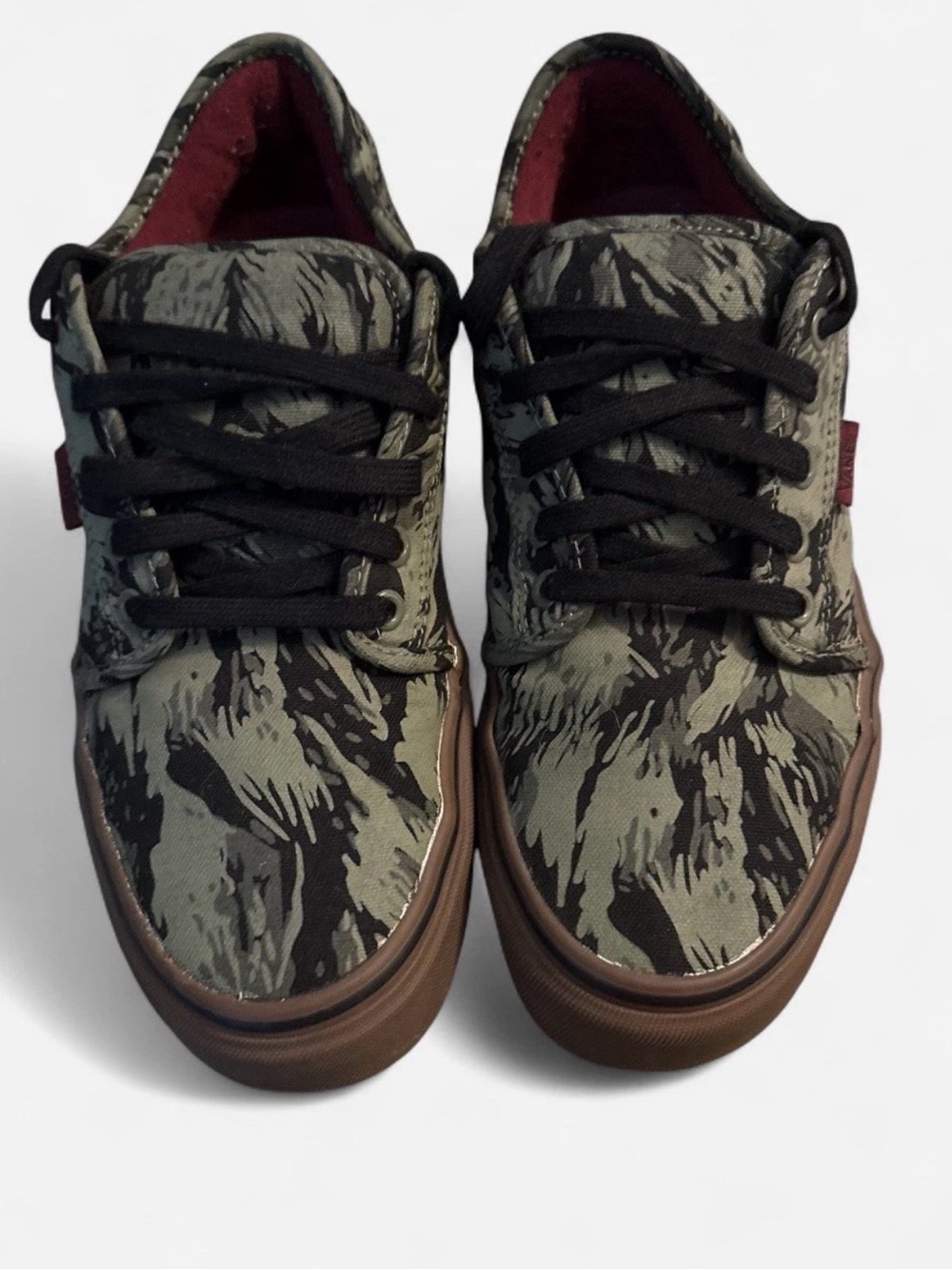 Vans Men's Camouflage Canvas Sneakers in Green, Black & Brown